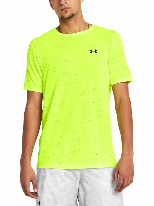 UNDER ARMOUR Seamless Grid SS, High-Vis Yellow / Black