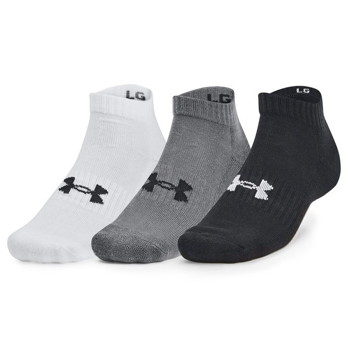 UNDER ARMOUR UA Core Low Cut 3Pk, Black