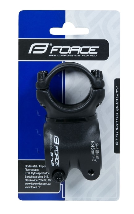 FORCE BASIC S4.5 31,8/45mm Al, černý