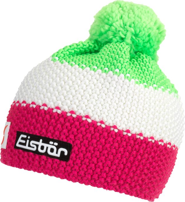 EISBÄR Star Neon Pompon MÜ SP, pitti pink/white/light green