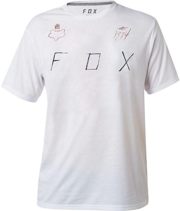 FOX Melted steal ss tech tee Optic White