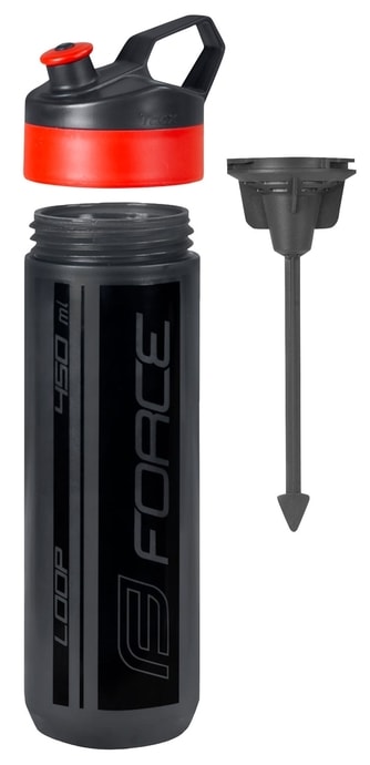 FORCE LOOP 0,45 l, transparent black-red