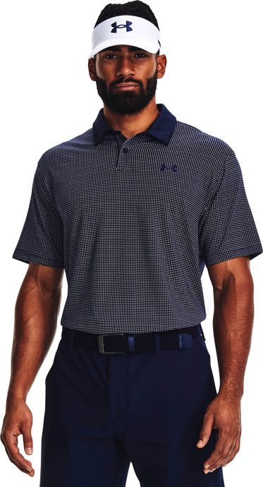 UNDER ARMOUR UA T2G Printed Polo-NVY