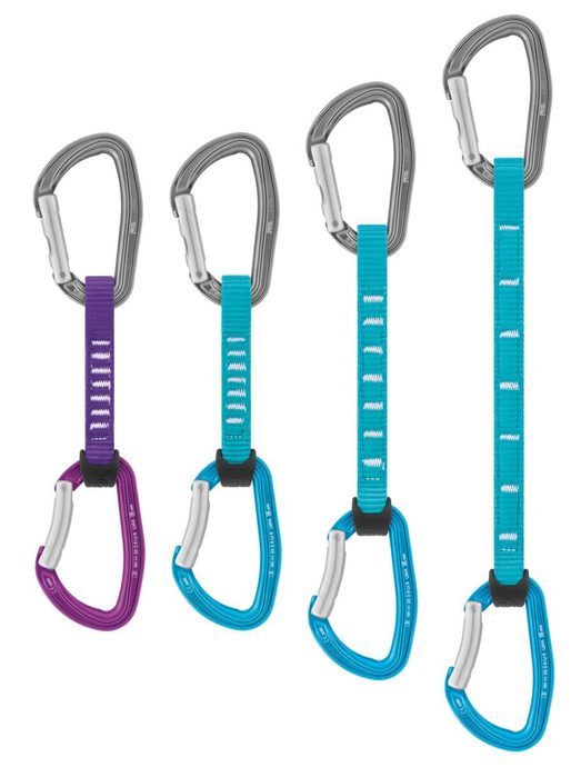 PETZL PACK OF 6 DJINN AXESS tyrkysové - sada 6 ks