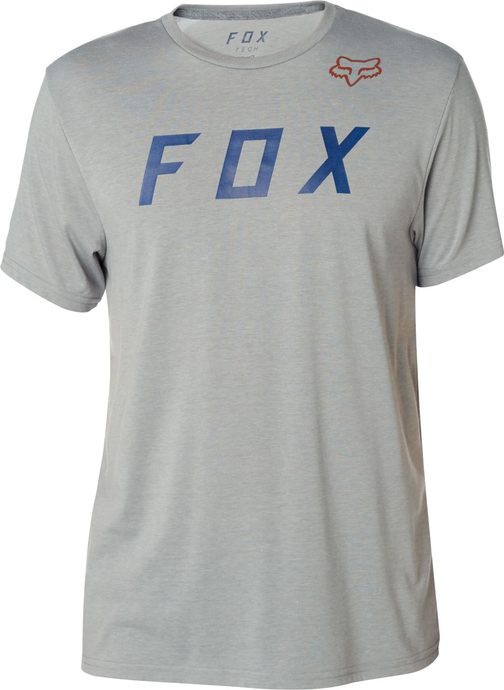 FOX Grizzled Ss Tech Tee Heather Dark Grey