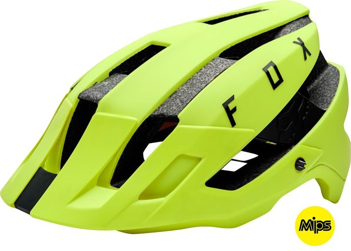 FOX Flux Mips Helmet YLW/BLK