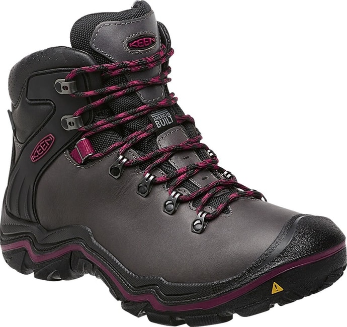 KEEN LIBERTY RIDGE WP gargoyle/beet red - dámské trekingové boty