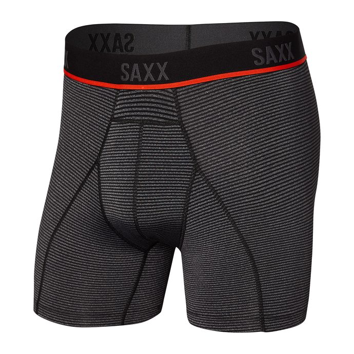 SAXX KINETIC HD BOXER BRIEF, grey feed stripe ii