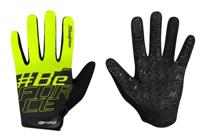 FORCE MTB SWIPE letní - černo-fluo