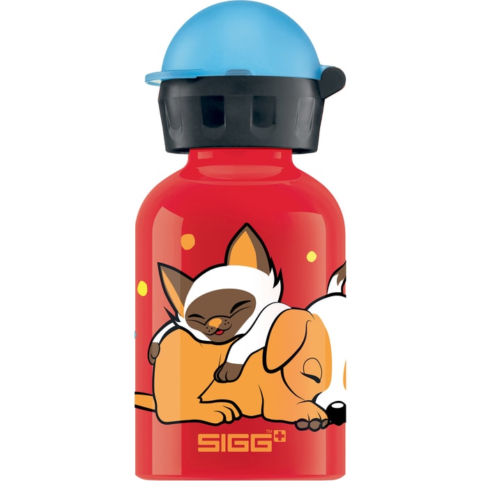 SIGG DOGS LOVE CATS 0.3 L - Lahev červená