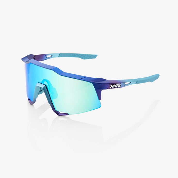 100% Speedcraft - Matte Metallic Into the Fade - Blue Topaz Multilayer Mirror Lens