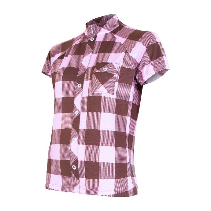 SENSOR CYKLO SQUARE ladies jersey brown/pink