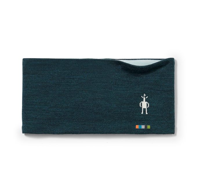 SMARTWOOL THERMAL MERINO REVERSIBLE HEADBAND, twilight blue heather