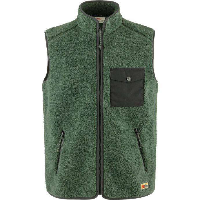 FJÄLLRÄVEN Vardag Pile Fleece Vest M, Deep Patina-Iron Grey