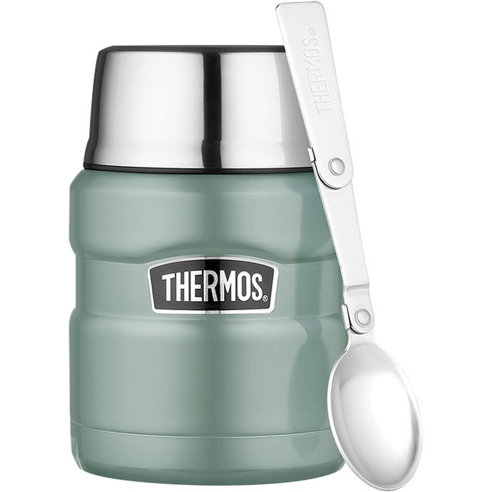  Food thermos with folding spoon and cup 470 ml Duck Egg -  Stainless steel vacuum insulated thermos - THERMOS - 33.27 € - outdoorové  oblečení a vybavení shop