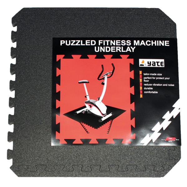 YATE FITNESS PUZZLE MAT 55x55x0,8 cm, set 4, černá