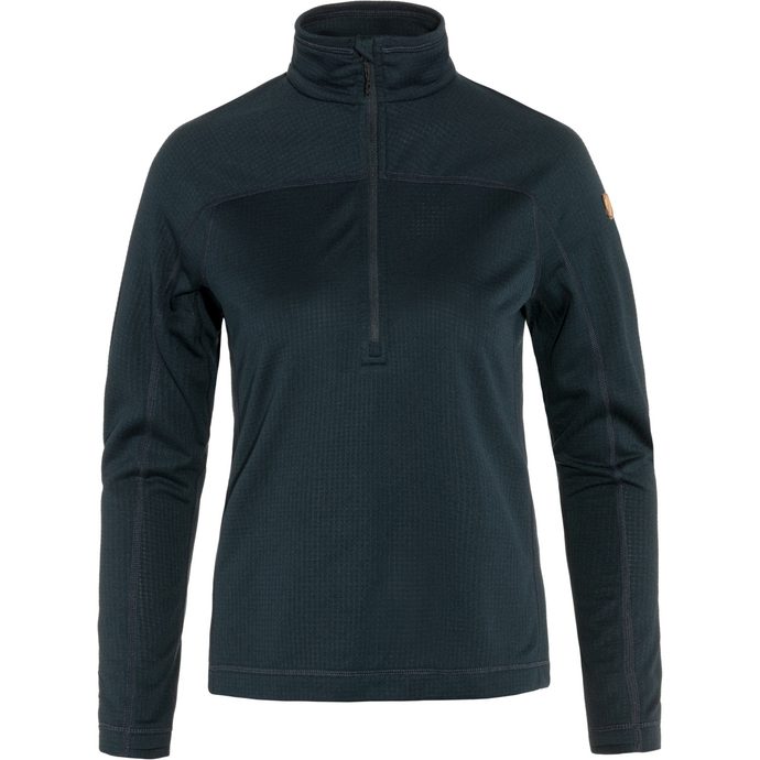 FJÄLLRÄVEN Abisko Lite Fleece Half Zip W Dark Navy