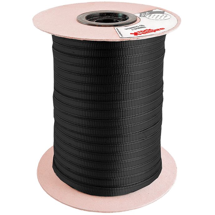 ROCK EMPIRE Webbing on a Bobbin 20mm, black