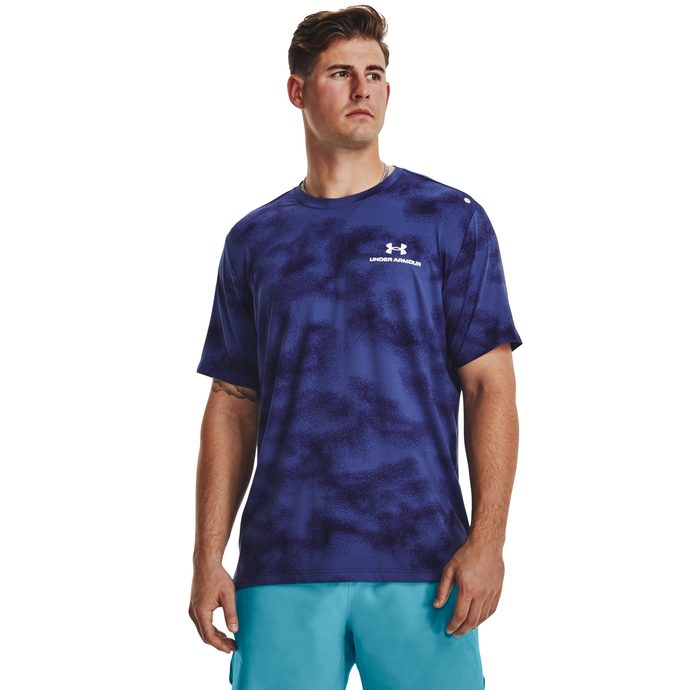  UA Rush 2.0 Vent SS, Blue - men's short sleeve t-shirt -  UNDER ARMOUR - 43.28 € - outdoorové oblečení a vybavení shop