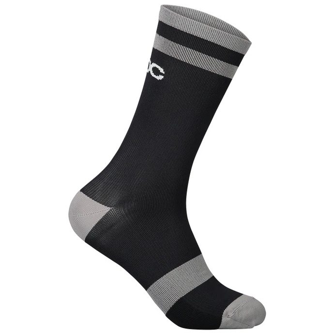 POC Lure MTB Sock Long, Uranium Black/Granite Grey