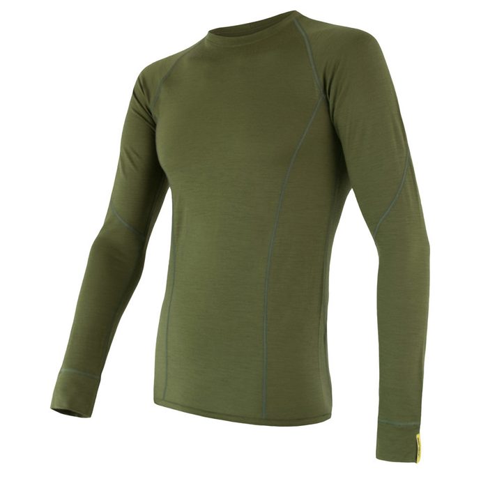 SENSOR MERINO ACTIVE men's long sleeve shirt safari