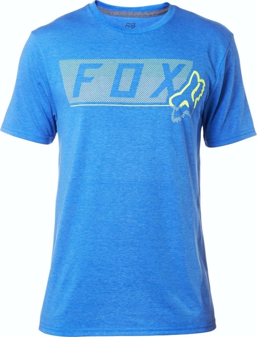 FOX Moth Dots Ss Tech Tee Heather Blue