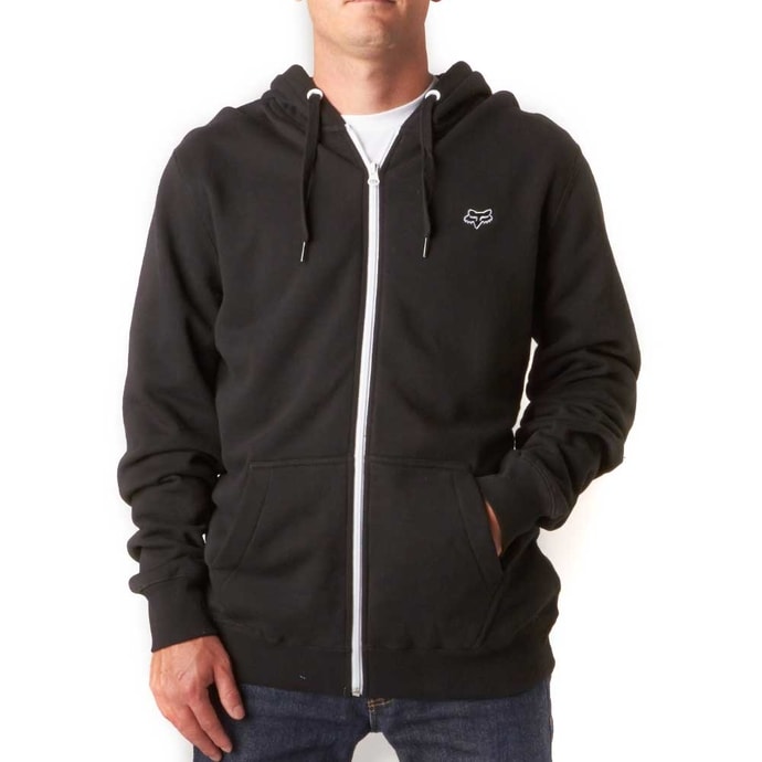 FOX Mr. Clean Zip Front Fleece Black - pánská mikina