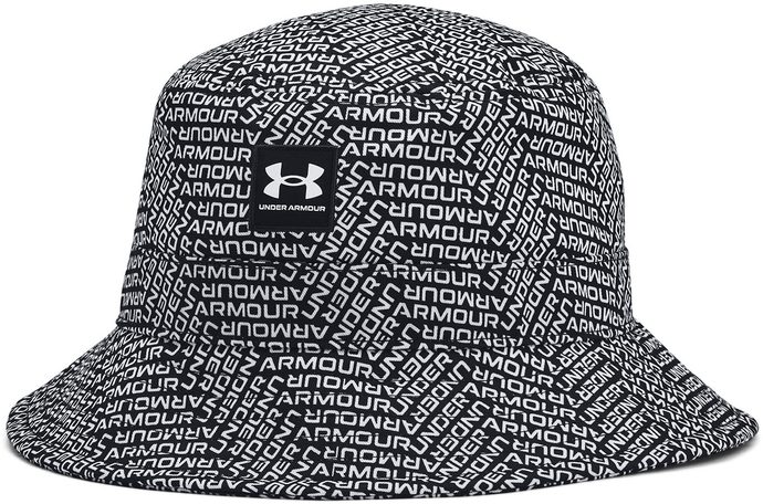 UNDER ARMOUR Men's Branded Bucket, Black / White / White