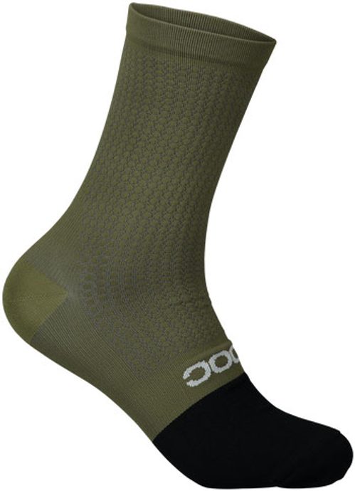 POC Flair Sock Mid Epidote Green/Uranium Black