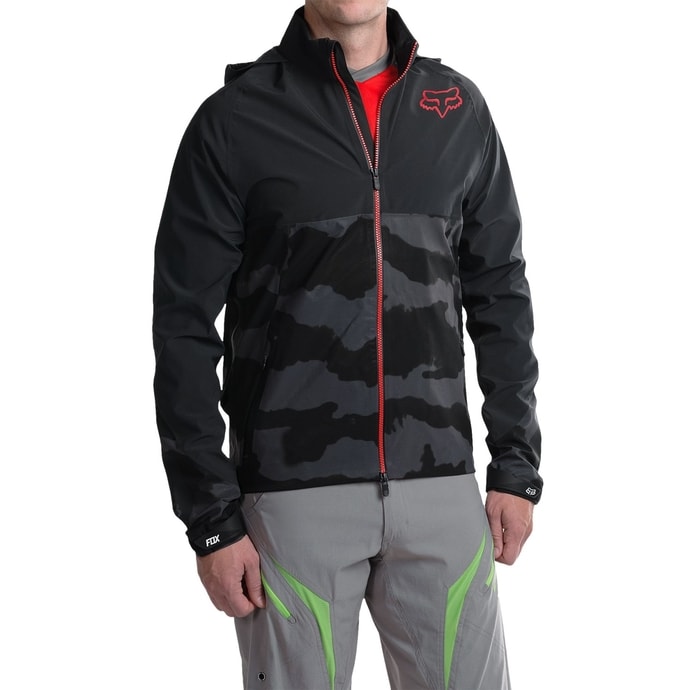 FOX Racing Pánská bunda Downpour Jkt Black Camo