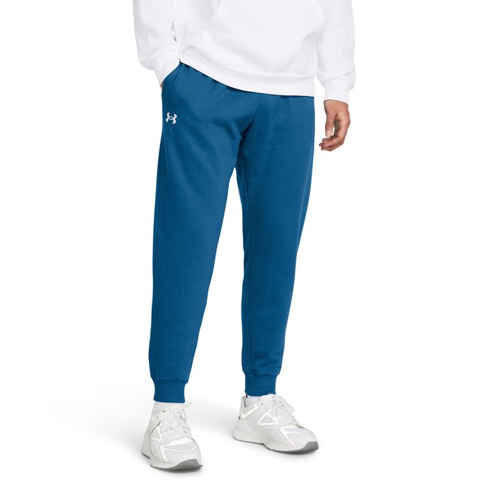 UNDER ARMOUR Rival Fleece Joggers, Photon Blue / White