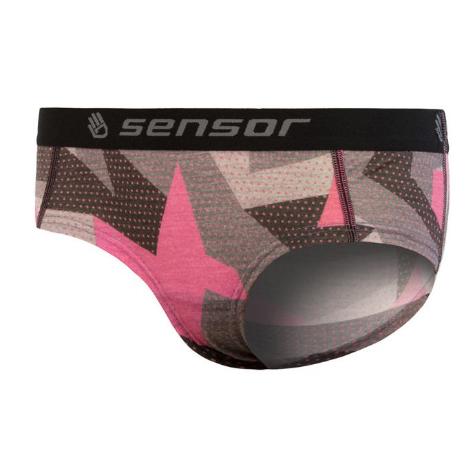 SENSOR MERINO IMPRESS ladies panties black/camo