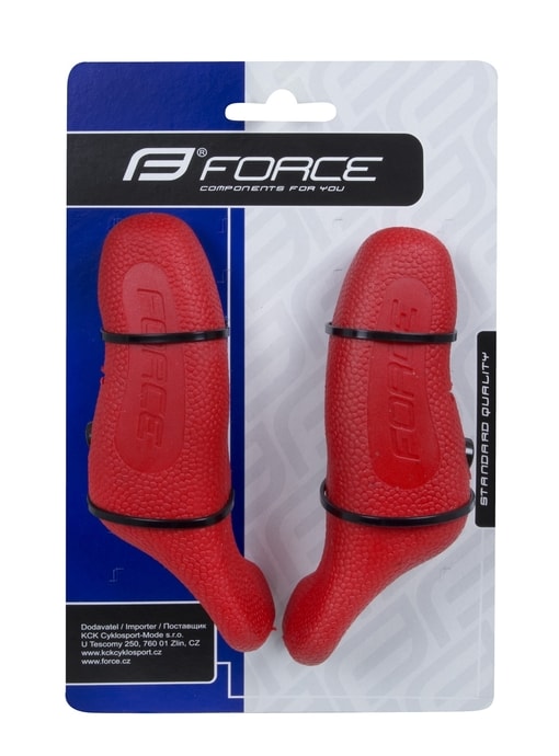 FORCE RAB 12 cm AL+guma, červené