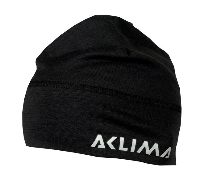 ACLIMA LightWool Beanie, Unisex Jet Black