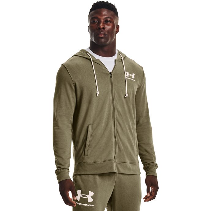Hooded sweatshirt Under Armour UA Rival Terry LC FZ-BLK 