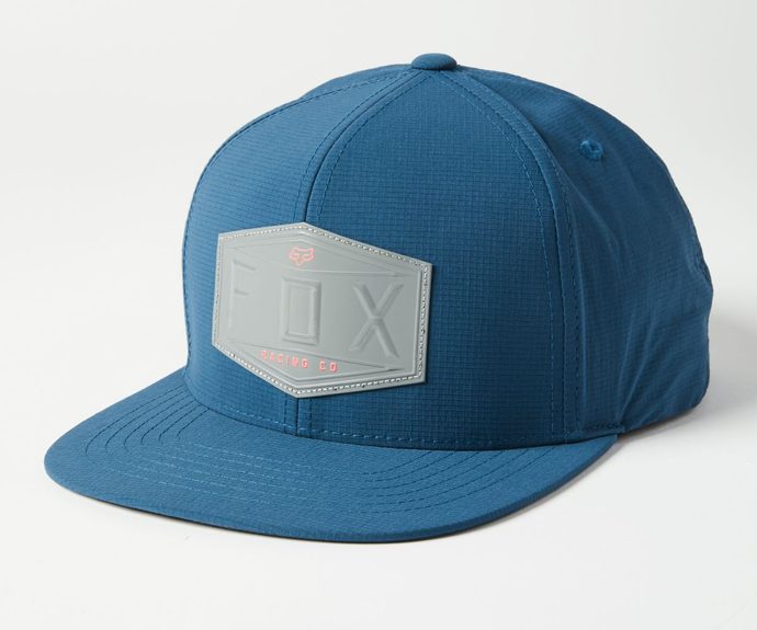 FOX Emblem Snapback Hat, Dark Indigo