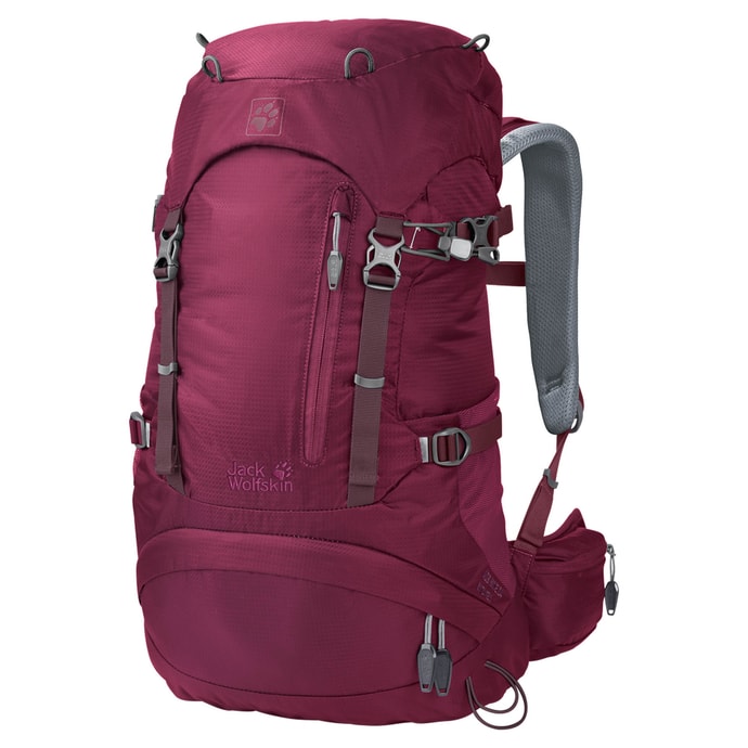 JACK WOLFSKIN ACS HIKE 24 WOMEN PACK dark ruby