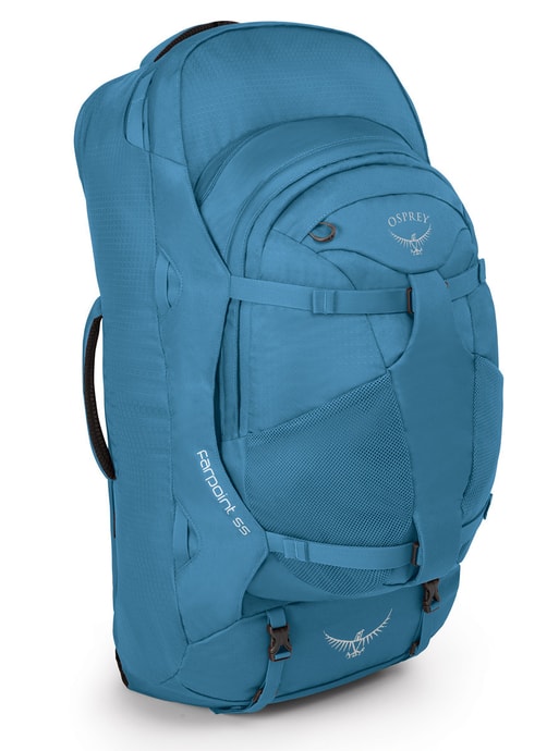 OSPREY Farpoint 55 Caribbean Blue - příruční zavazadlo
