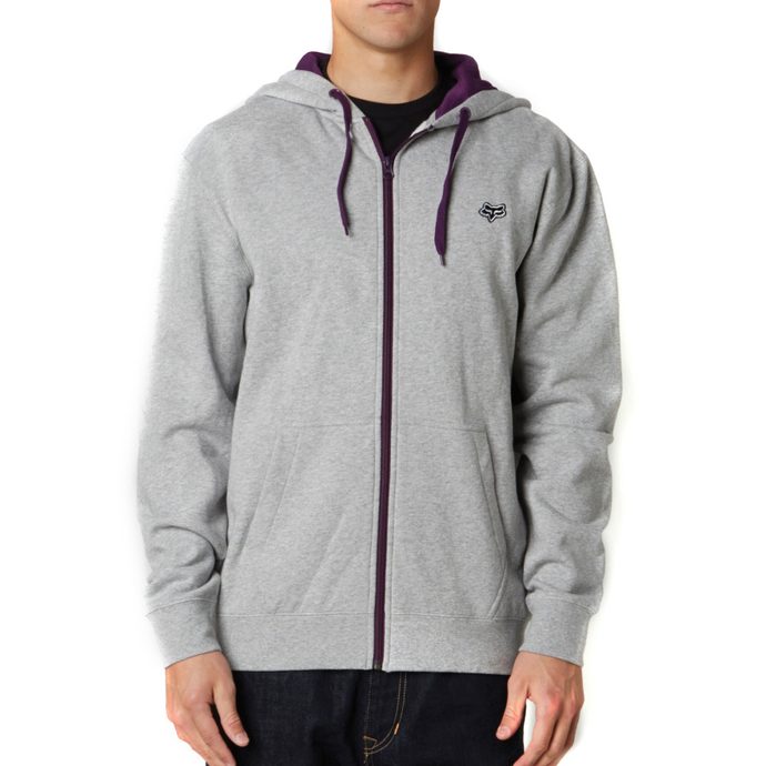 FOX Mr. Clean Zip Front Fleece Heather Grey - pánská mikina