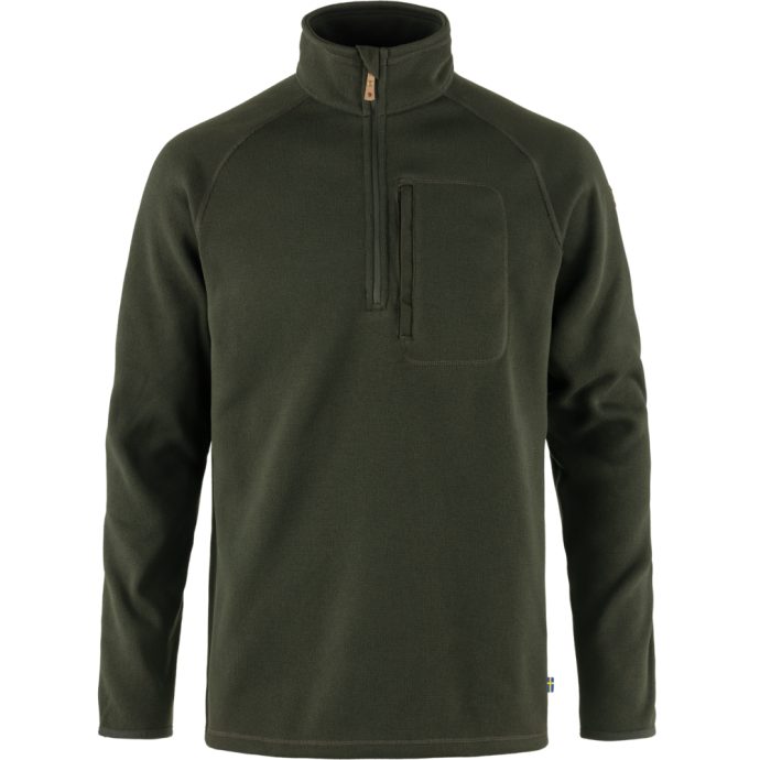 FJÄLLRÄVEN Övik Fleece Half Zip M, Deep Forest