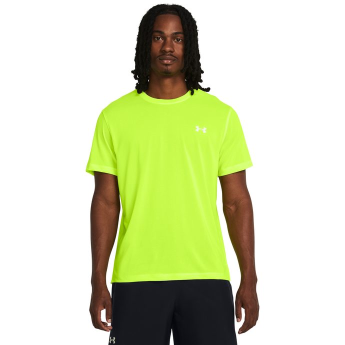 UNDER ARMOUR STREAKER TEE, High-Vis Yellow / Reflective