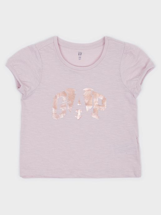 GAP 521136-00 Dětské tričko s logem Růžová