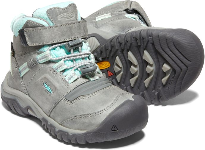 Outdoorweb.eu RIDGE FLEX MID WP CHILDREN grey blue tint trekking shoes for children KEEN 59.43