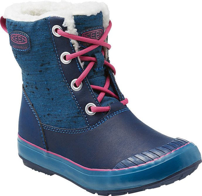 KEEN ELSA BOOT WP JR blue/berry - dětské zimní boty akce