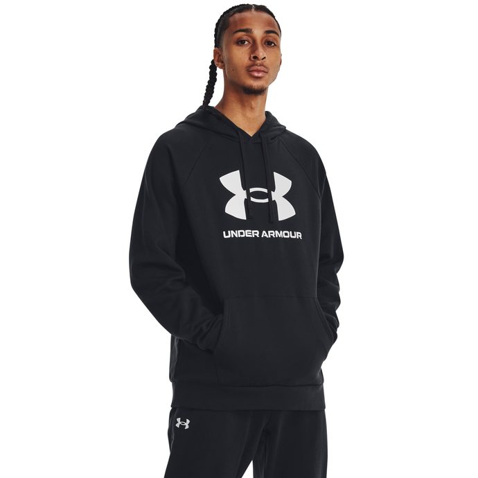 UNDER ARMOUR Rival Fleece Logo HD, Black / White