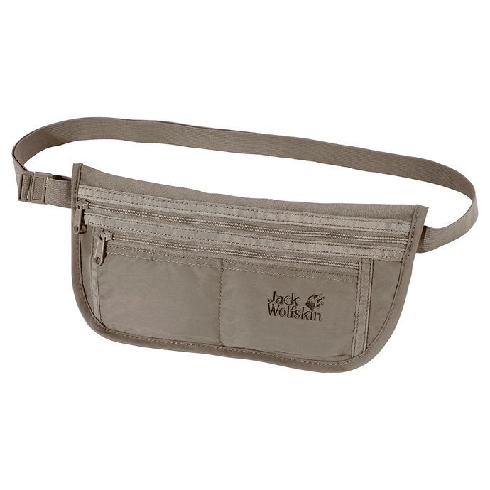 JACK WOLFSKIN DOCUMENT BELT DE LUXE silver mink