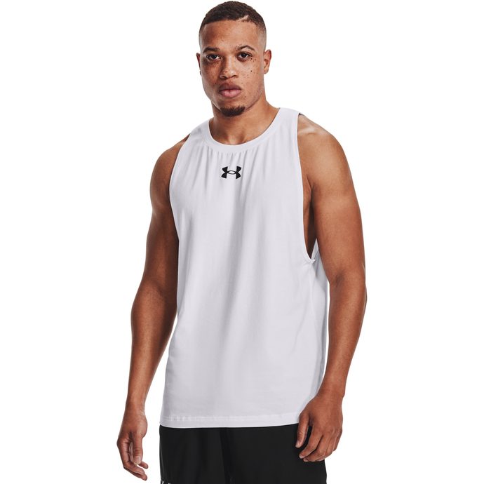 UNDER ARMOUR UA BASELINE COTTON TANK, White