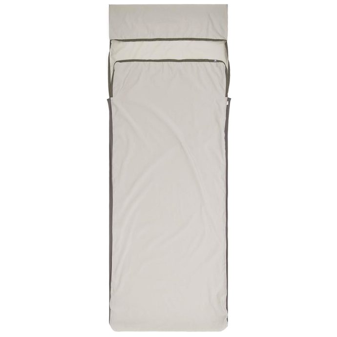 SEA TO SUMMIT Silk Blend Sleeping Bag Liner - Rectangular w/ Pillow Sleeve Moonstruck Grey