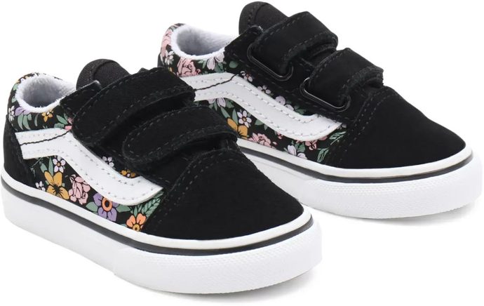 VANS TD Old Skool V, (fun floral) black/true white