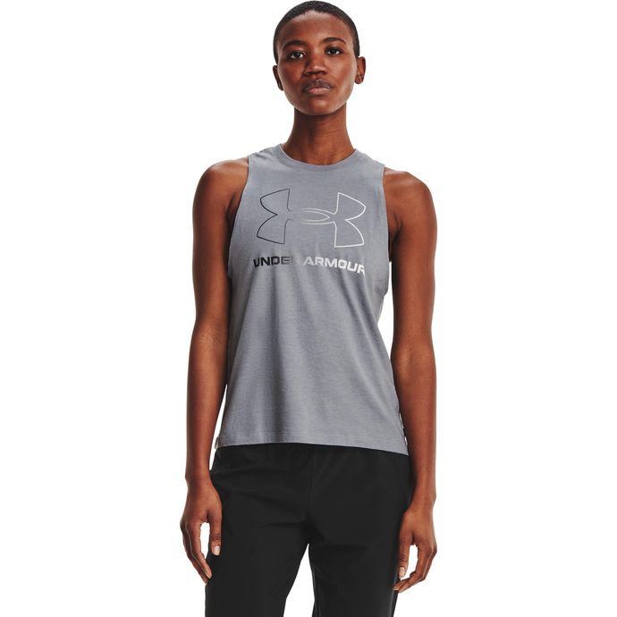  Live Sportstyle Graphic Tank-GRY - tílko dámské - UNDER  ARMOUR - 21.11 € - outdoorové oblečení a vybavení shop